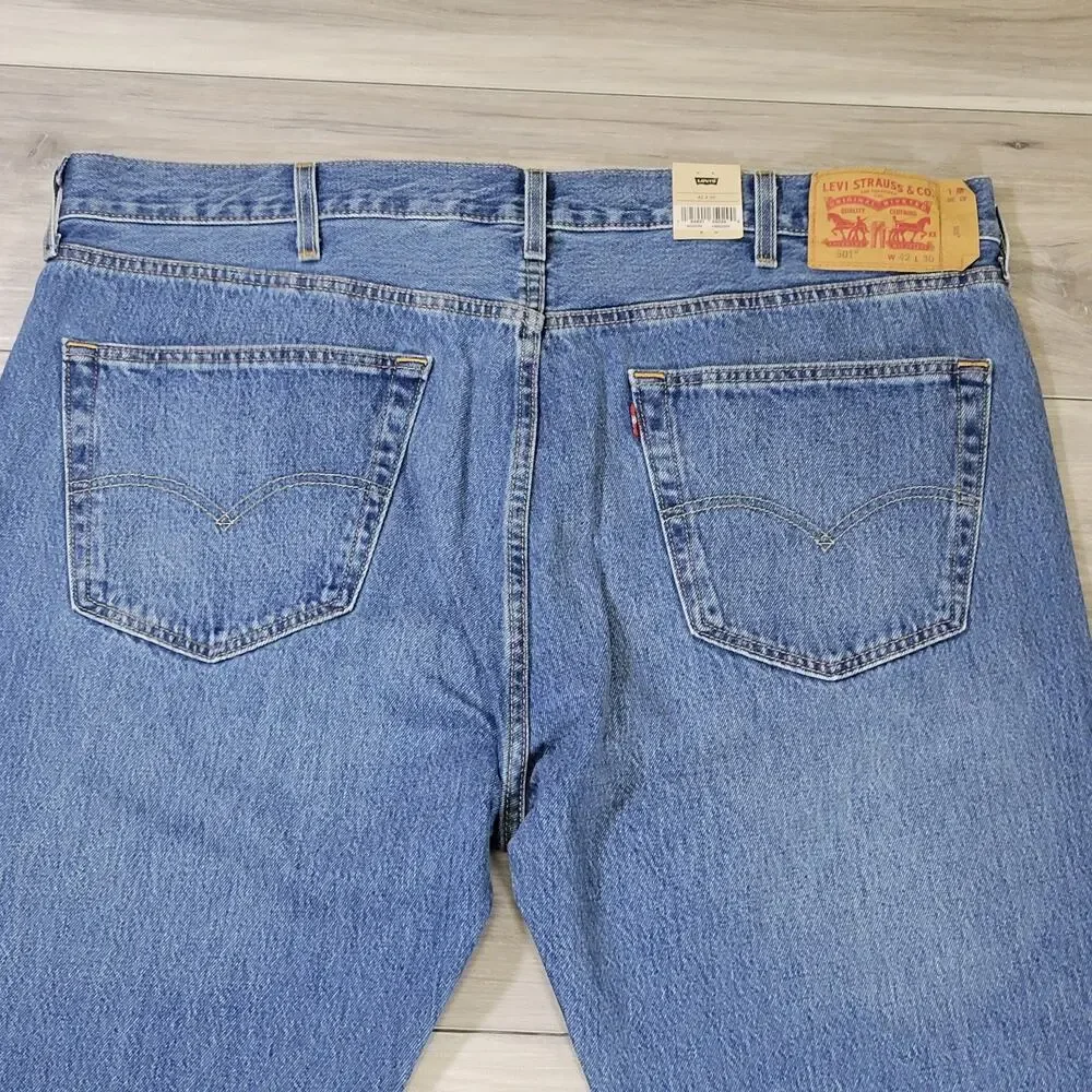 Levi's 501 Jeans Men's 42X30 Light Wash New 005013306